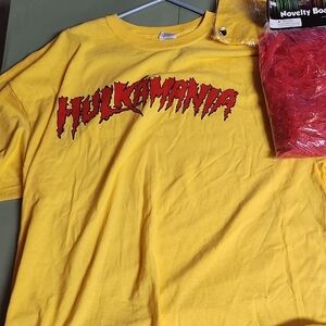 Hulkamania Yellow Graphic Tee